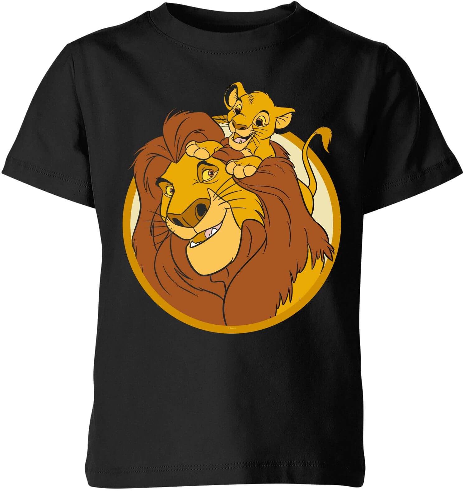 Disney Mufasa & Simba Kids' T-Shirt - Black - 5-6 Years - Black