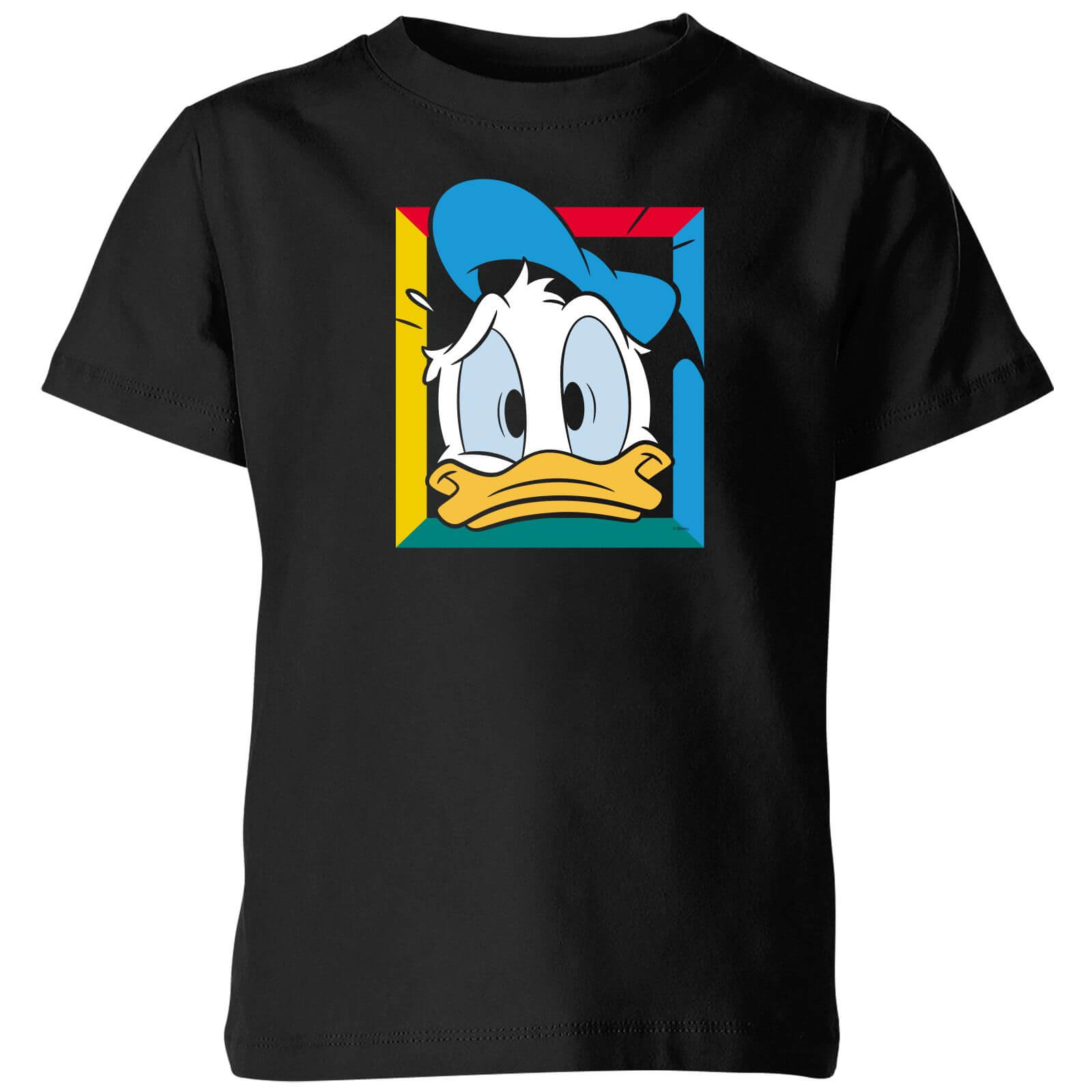 Disney Donald Face Kids' T-Shirt - Black - 3-4 Years - Black