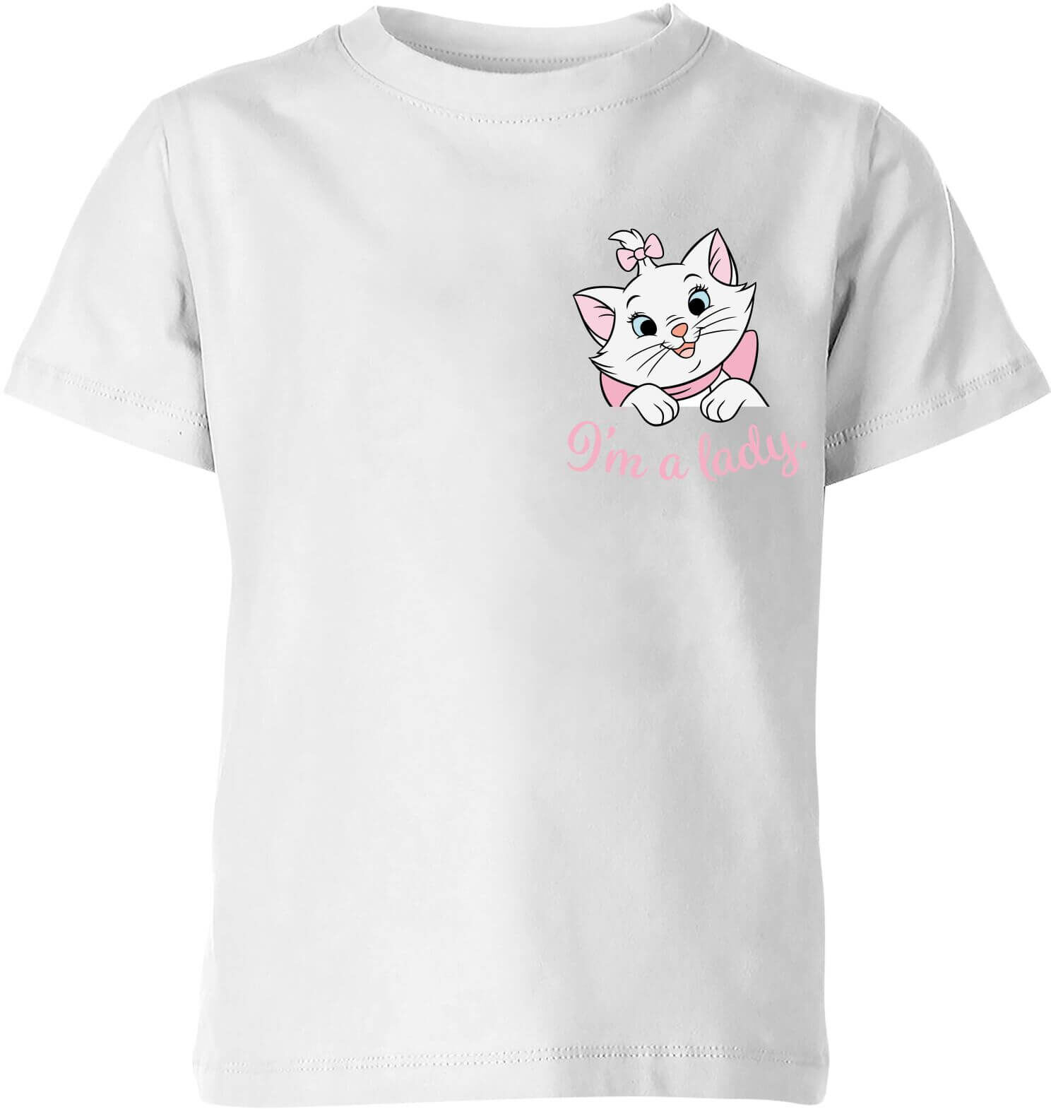 Disney Aristocats Marie I'm A Lady Kids' T-Shirt - White - 5-6 Years - White