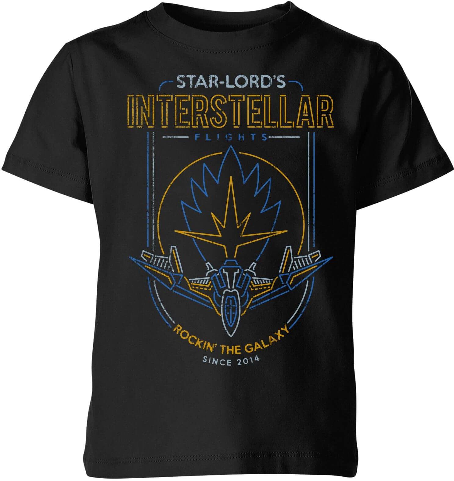 Marvel Guardians Of The Galaxy Interstellar Flights Kids' T-Shirt - Black - 11-12 Years - Black