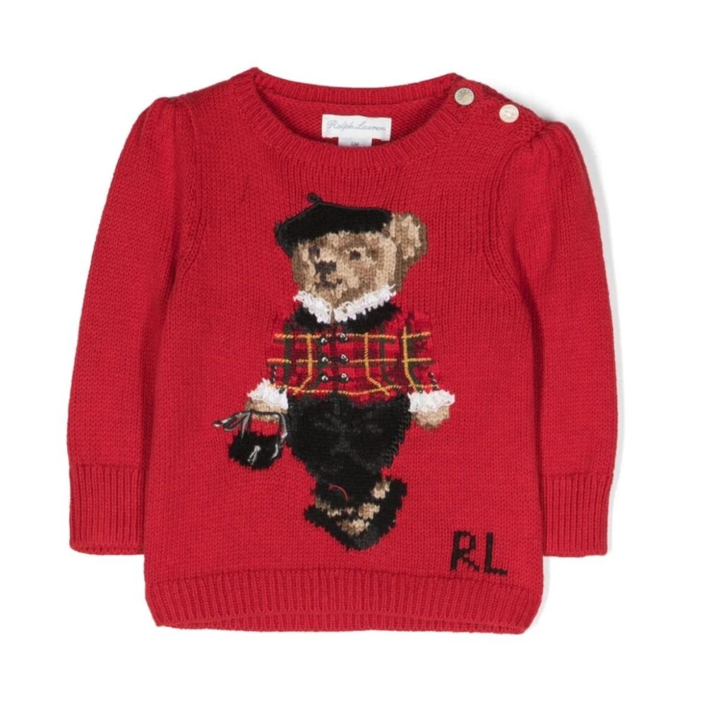 Ralph Lauren , Boy's Clothing Knitwear Red Noos ,Red male, Sizes: 9 M, 3 M, 6 M