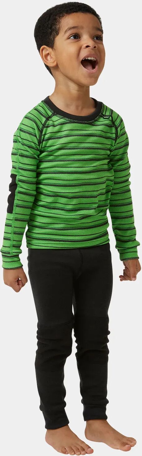 Helly Hansen Kid's HH Graphic Lifa Merino Base Layer Set Green 128/8 - Clover Green - Unisex