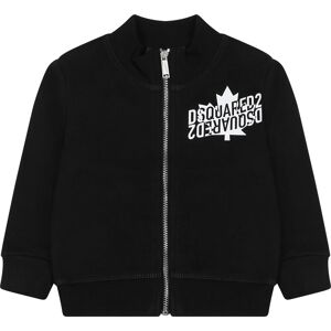 Dsquared2 Black Sweatshirt For Baby Boy With Logo - Black - unisex - Size: 06 Mo