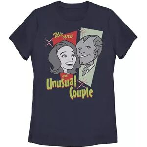 Licensed Character Juniors' Marvel WandaVision 50's We Are An Unusual Couple Tee, Girl's, Size: Medium, Blue