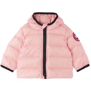 Canada Goose Kids Baby Pink Crofton Hoody Down Jacket  - 40 Plum Blossom-Fleu - Size: 6-9M - Gender: unisex