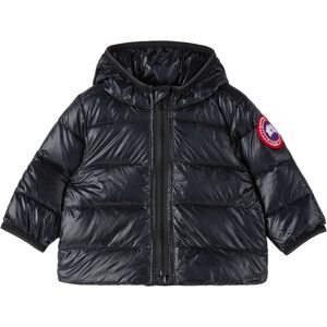 Canada Goose Kids Baby Black Crofton Hoody Down Jacket  - 61 Black - Noir - Size: 6-9M - Gender: unisex