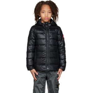 Canada Goose Kids Kids Black Crofton Down Jacket  - 61 BLACK - Size: Extra Small - Gender: unisex