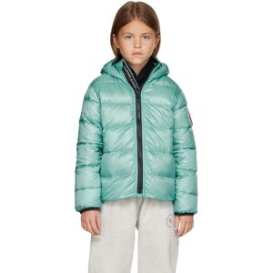 Canada Goose Kids Kids Blue Crofton Down Jacket  - 1482 BOULEVARD BLUE - Size: 4-5Y - Gender: unisex