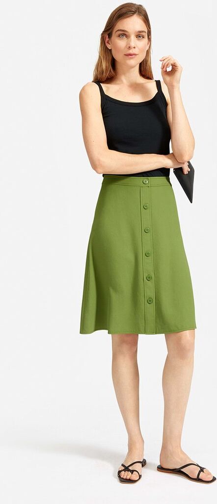 Everlane The Japanese Goweave Swing Skirt NoColor 14