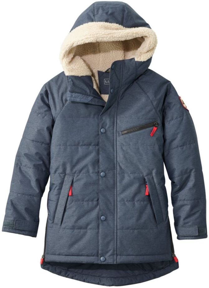 Kids' Winter Warmer Insulated Parka Carbon Navy M 5-6, Synthetic/Nylon L.L.Bean