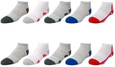 Boys Tek Gear Lightweight 10-pack Low Cut Socks, Boy's, Size: 9-11, White