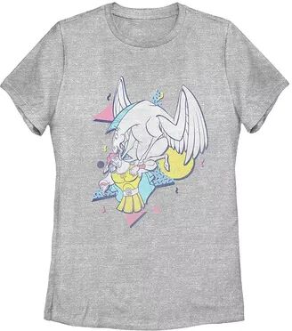 Licensed Character Juniors' Hercules Pegasus 90's Style Portrait Tee, Girl's, Size: Small, Grey