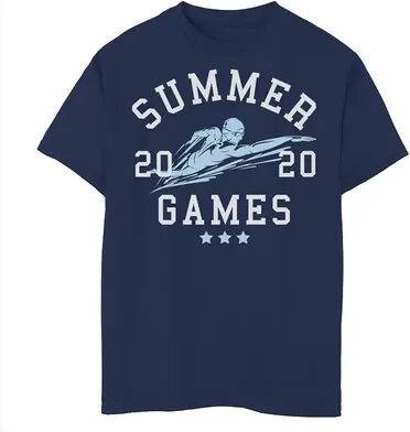 Boys 8-20 Fifth Sun Summer 2020 Games Swimmers Graphic Tee, Boy's, Size: XS, Blue