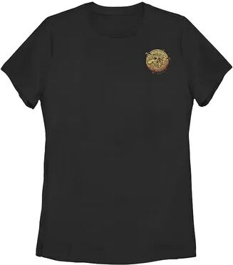 Licensed Character Juniors' Dungeons & Dragons Gold Coin Mimic Pocket Graphic Tee, Girl's, Size: Large, Black