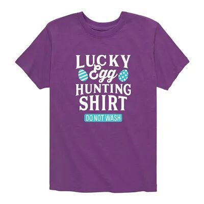 Licensed Character Boys 8-20 Lucky Egg Hunting Shirt Graphic Tee, Boy's, Size: Small, Purple