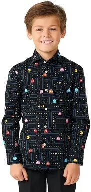 OppoSuits Boys 2-8 OppoSuits PACMAN Button-Up Dress Shirt, Boy's, Size: 6, Black