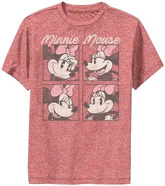 Licensed Character Disney's Mickey & Friends Boys 8-20 Minnie Mouse Vintage Box Up Graphic Tee, Boy's, Size: XL, Red