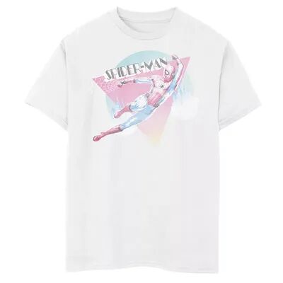 Marvel Boys 8-20 Marvel Spider-Man: Far From Home Spider-Man Swing Graphic Tee, Boy's, Size: Large, White