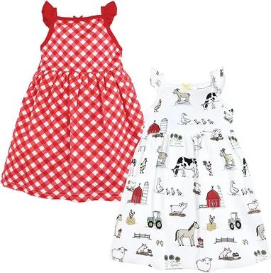 Hudson Baby Infant and Toddler Girl Cotton Dresses, Farm, 12-18 Months, Toddler Girl's, Size: 6-9 Months, Brt Red