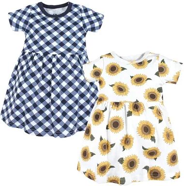 Hudson Baby Infant and Toddler Girl Cotton Dresses, Sunflower, Toddler Girl's, Size: 18-24MONTH, Brt Blue