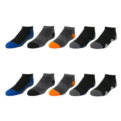 Tek Gear Boys Tek Gear Lightweight 10-pack Low Cut Socks, Boy's, Size: 7-8.5, Dark Grey
