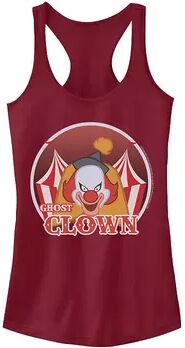 Licensed Character Juniors' Scooby-Doo Ghost Clown Retro Logo Tank, Girl's, Size: XL, Red