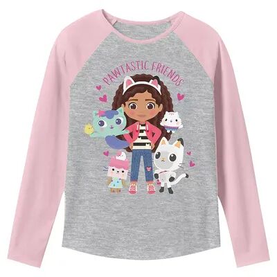 Jumping Beans Girls 4-12 Jumping Beans Gabby's Dollhouse Pawtastic Friends Graphic Tee, Girl's, Size: 6X, Grey