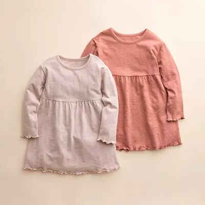 Little Co. by Lauren Conrad Girls 4-8 Little Co. by Lauren Conrad 2-Pack Organic Dresses, Girl's, Size: 5, Lt Purple