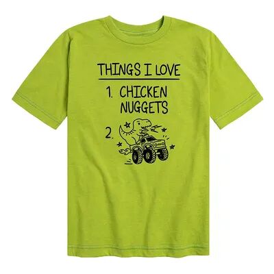 Licensed Character Boys 8-20 Chicken Nuggets Dino Truck Tee, Boy's, Size: Large, Green