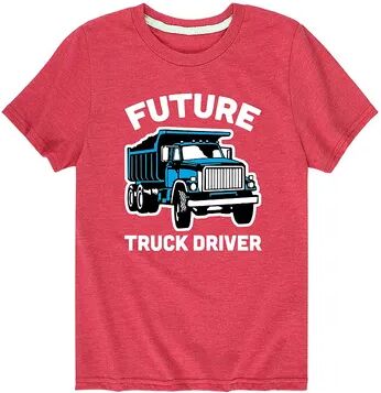 Licensed Character Boys 8-20 Future Truck Driver Tee, Boy's, Size: Medium, Red