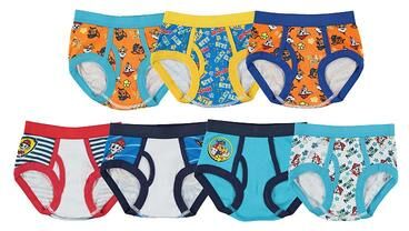 Licensed Character Paw Patrol 7-pk. Briefs - Toddler Boy, Toddler Boy's, Size: 2T-3T, White