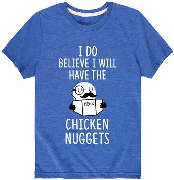 Licensed Character Boys 8-20 Do Believe Chicken Nuggets Tee, Boy's, Size: XL, Blue