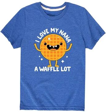 Licensed Character Boys 8-20 I Love Nana A Waffle Lot Tee, Boy's, Size: Small, Med Blue