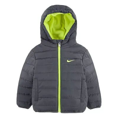 Nike Baby Boy Nike Hooded Puffer Heavyweight Jacket, Infant Boy's, Size: 18 Months, Med Grey