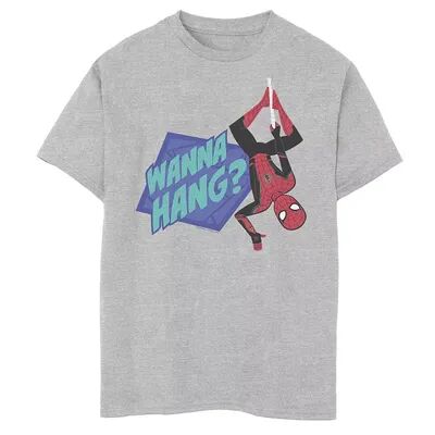 Boys 8-20 Marvel Spider-Man Far From Home Wanna Swing? Portrait Graphic Tee, Boy's, Size: Small, Med Grey