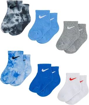 Nike Baby/Toddler Boy Nike 6-Pack Swoosh Ankle Socks, Toddler Boy's, Size: 2T-4T, Grey