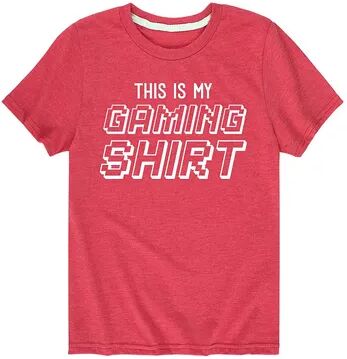 Licensed Character Boys 8-20 This Is My Gaming Shirt Tee, Boy's, Size: Medium, Red