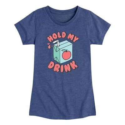 Licensed Character Girls 7-16 Hold My Drink Graphic Tee, Girl's, Size: XL, Blue