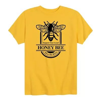 Licensed Character Boys 8-20 Support Your Local Honey Bee Graphic Tee, Boy's, Size: Medium, Yellow