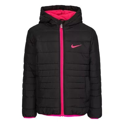 Nike Girls 4-6x Nike Essential Puffer Jacket, Girl's, Size: 5, Grey