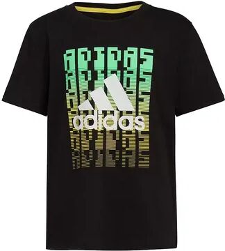 adidas Boys 8-20 adidas 8-Bit Tee, Boy's, Size: Large, Black