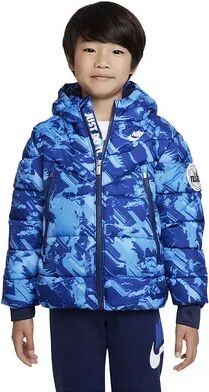 Nike Boys 4-7 Nike Windrunner Allover Print Puffer Jacket, Boy's, Med Blue