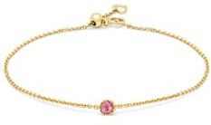 Diamond Point Armband in Gelbgold mit 0,12 ct rosa Turmalin, Joy Gelbgold