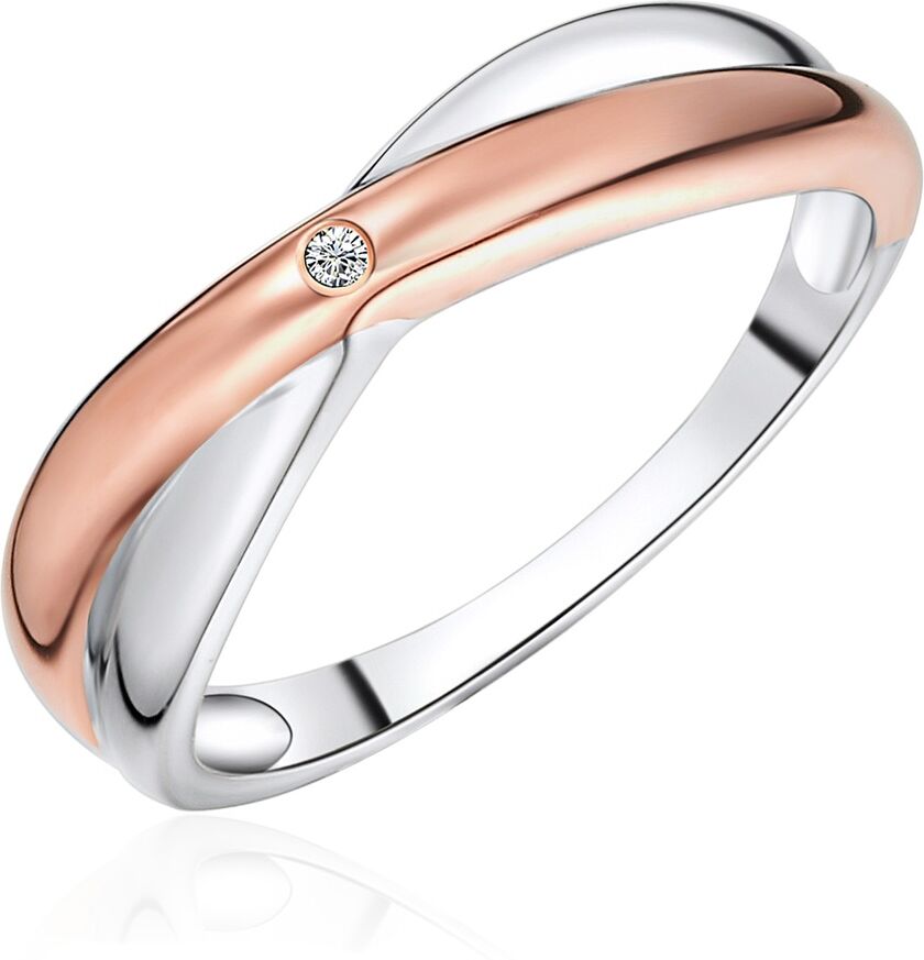 Rafaela Donata Ring Sterling Silber Diamant silber/roségold Ringe Damen