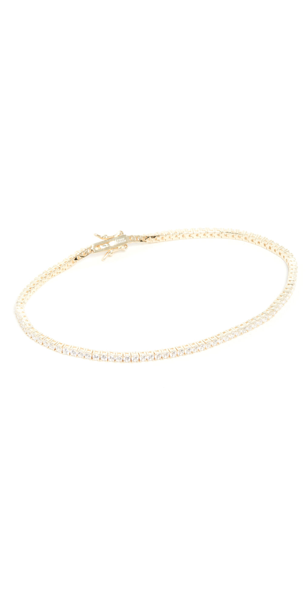 Adina's Jewels Adina Tennis Anklet Gold One Size  Gold  size:One Size
