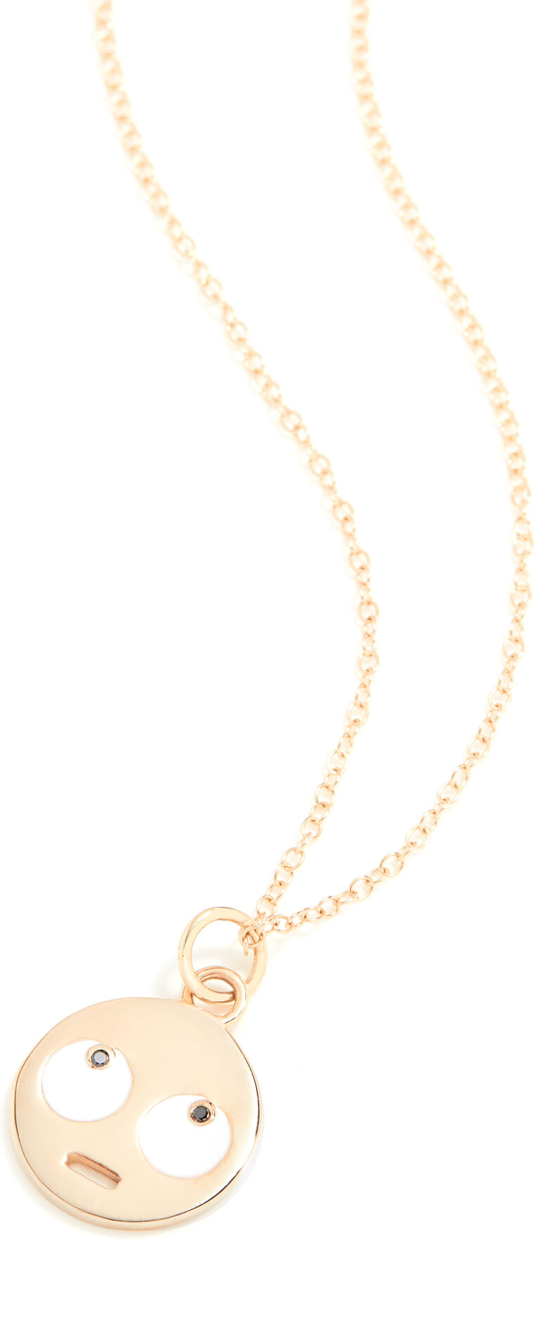 Alison Lou Medium Eye Roll Necklace Gold One Size  Gold  size:One Size