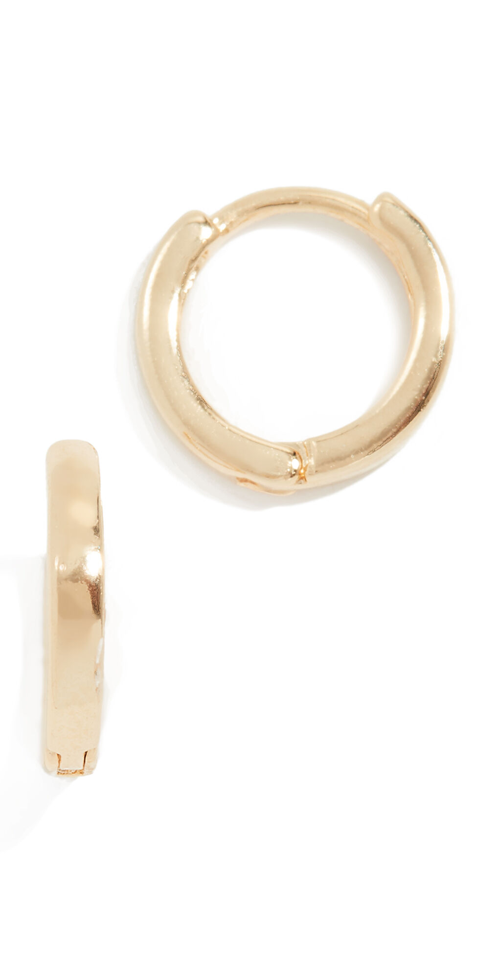 Cloverpost Hug Hoop Earrings Gold One Size  Gold  size:One Size
