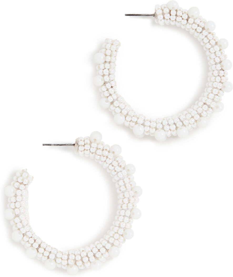 Deepa Gurnani Deepa by Deepa Gurnani Vidya Earrings White One Size  White  size:One Size