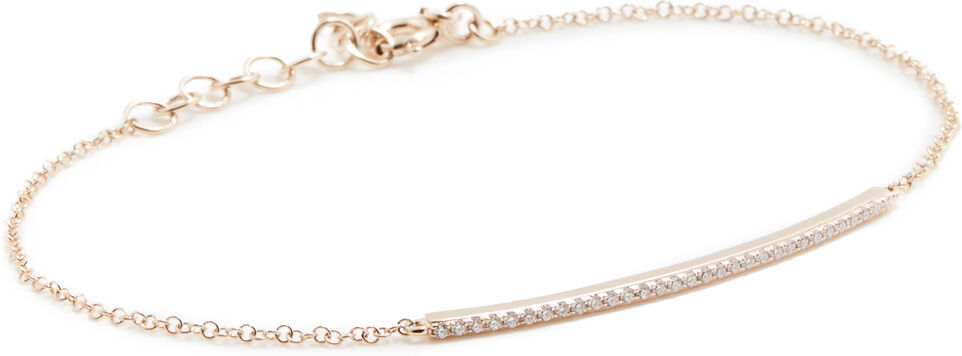 EF Collection 14k Diamond Bar Chain Bracelet Yellow Gold One Size  Yellow Gold  size:One Size