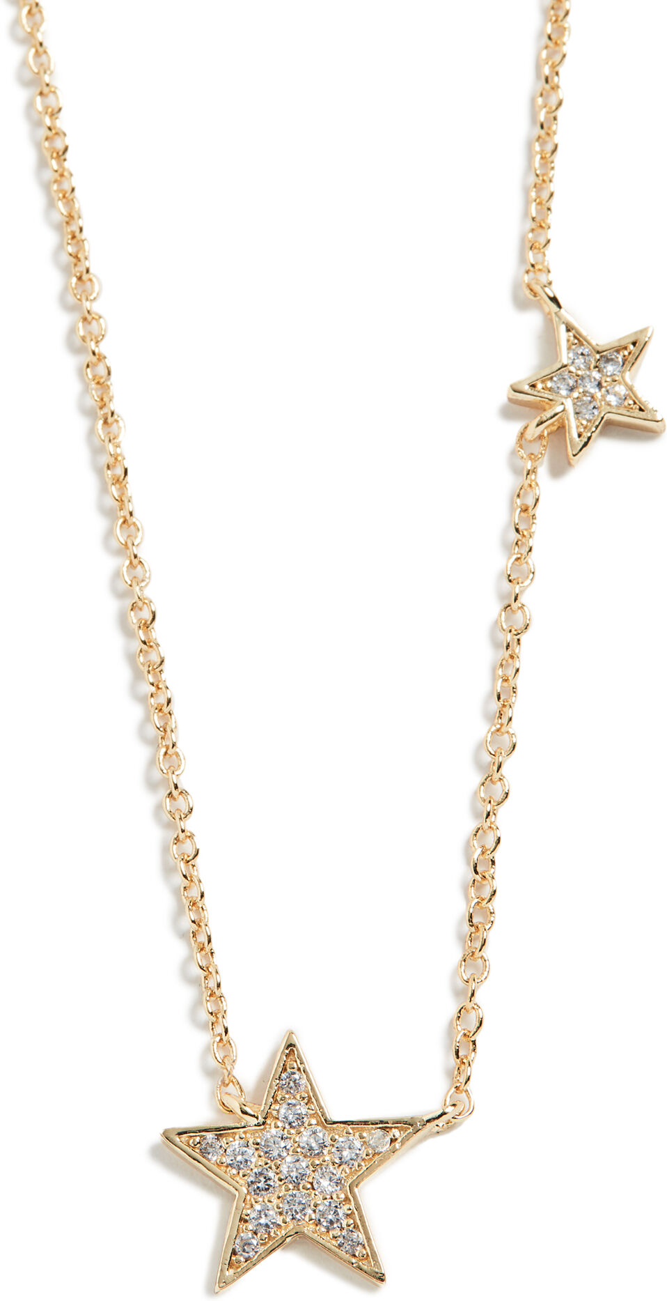 Gorjana Super Star Shimmer Necklace White CZ One Size  White Cz  size:One Size